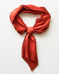 エレガントな赤いスカーフ Elegant Red Scarf｜Generative AI