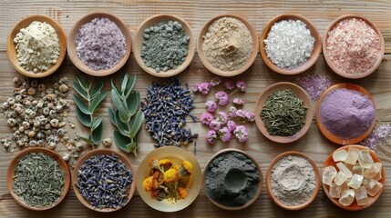 Fototapeta premium Natural healing with dried herbs a comprehensive exploration of herbal treatments