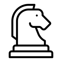 chess line icon
