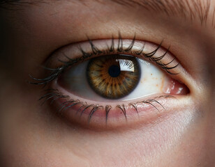Naklejka premium Close-up of a Human Eye