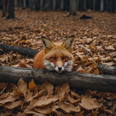 Fototapeta premium red fox vulpes