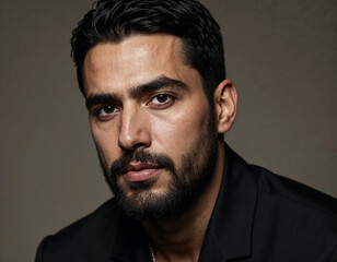 Obraz premium Serious Man with Beard