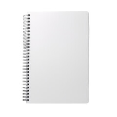 Blank Spiral-Bound Notebook with White Page