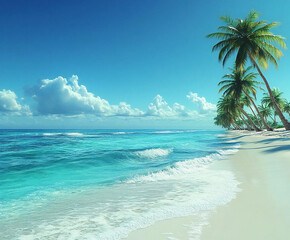 Sandy beaches generated by AI