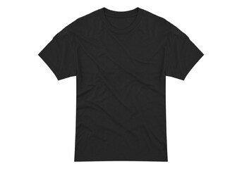 Men's T-Shirt Mockup Original Look Ghost Ready For Your Mock-Up Design Template Print Advertising Isolated Transparent Background.
