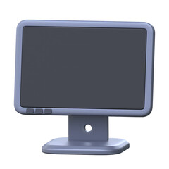 Monitor 3D Icon computer monitor, representing display technology for enhanced visual experiences