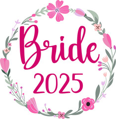 Obraz premium Bride 2025 Floral Design