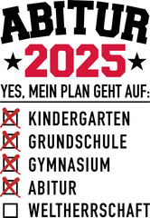 Abitur 2025 Checkliste Design