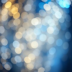 Fototapeta premium bokeh blue of Abstract blue and gold bokeh background shiny glitter particles christmas wallpaper abstract bokeh light background bright 