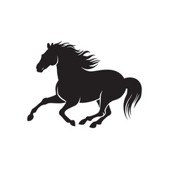 Obraz premium Graceful Horse Silhouette Design