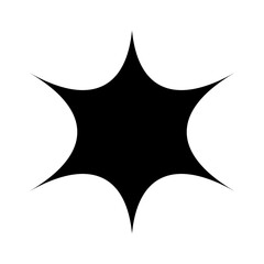 Starburst doodle shiny flash element