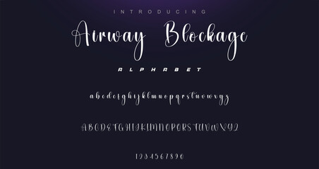 Hand drawn vector alphabet. Modern monoline signature script font. Elegant Signature Font. Best Alphabet Beautiful Calligraphy Signature Font lettering