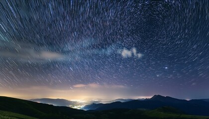 summary night time sky