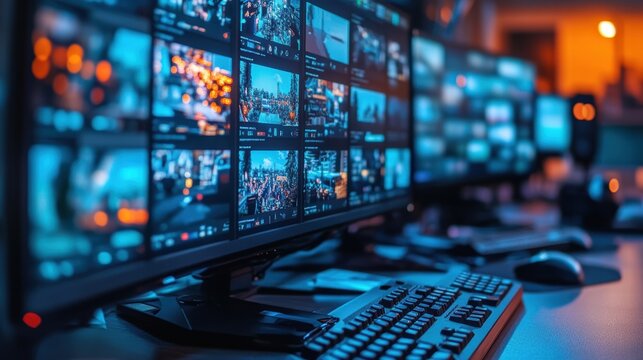 Professional virtual event production for interactive online streaming conferences