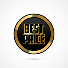 Best price badge label button design