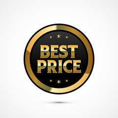 Best price badge label button design