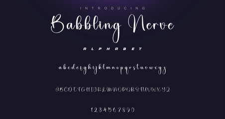 Hand drawn vector alphabet. Modern monoline signature script font. Elegant Signature Font. Best Alphabet Beautiful Calligraphy Signature Font lettering