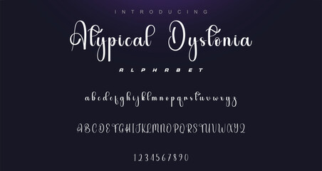 Hand drawn vector alphabet. Modern monoline signature script font. Elegant Signature Font. Best Alphabet Beautiful Calligraphy Signature Font lettering