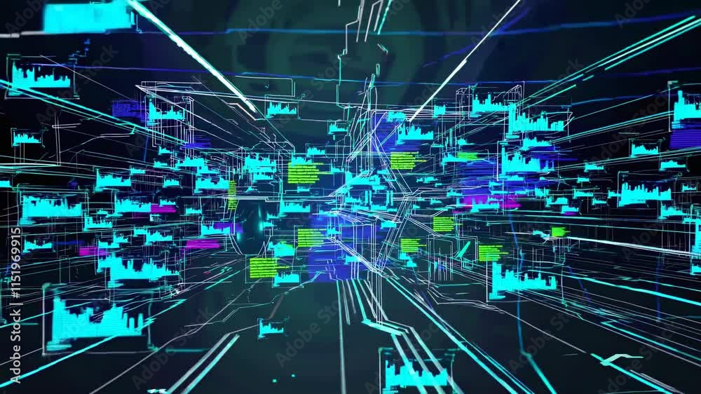 Poster dynamic visualization of data streams and networks in an urban environment