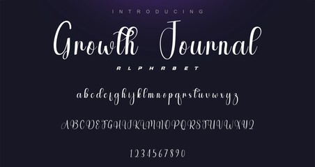 Hand drawn vector alphabet. Modern monoline signature script font. Elegant Signature Font. Best Alphabet Beautiful Calligraphy Signature Font lettering