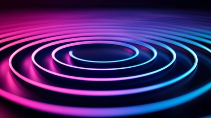 Captivating Holographic Looping Patterns in Futuristic Vibrant Display