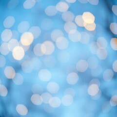 Fototapeta premium bokeh blue of Sky bokeh blue and yellow soft glowing bokeh background for winter and spring abstract bokeh light background bright 