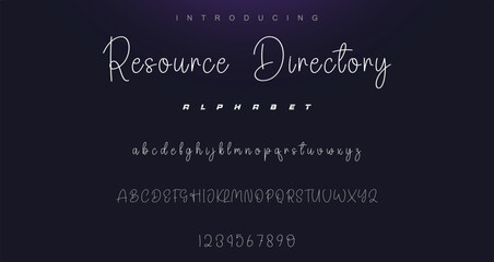 Hand drawn vector alphabet. Modern monoline signature script font. Elegant Signature Font. Best Alphabet Beautiful Calligraphy Signature Font lettering