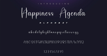 Hand drawn vector alphabet. Modern monoline signature script font. Elegant Signature Font. Best Alphabet Beautiful Calligraphy Signature Font lettering