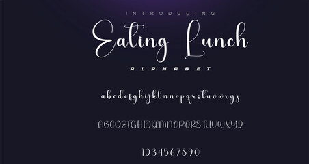 signature Font Calligraphy Logotype Script Brush Font Type Font lettering handwritten