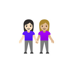 Couple Holding Hands Emoji
