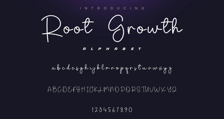 signature Font Calligraphy Logotype Script Brush Font Type Font lettering handwritten