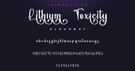 signature Font Calligraphy Logotype Script Brush Font Type Font lettering handwritten