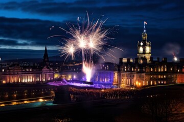 Obraz premium 52 edinburgh hogmanay scotland