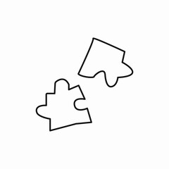 Puzzle Pieces icon vector sign vector sign