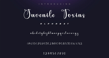 signature Font Calligraphy Logotype Script Brush Font Type Font lettering handwritten