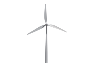 wind turbine isolated on white