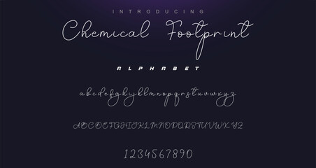 signature Font Calligraphy Logotype Script Brush Font Type Font lettering handwritten