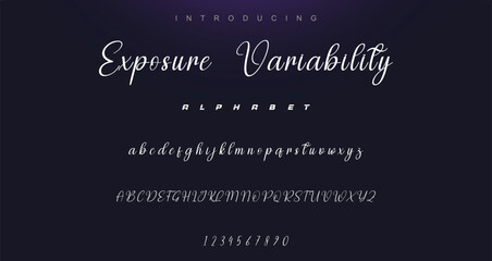 signature Font Calligraphy Logotype Script Brush Font Type Font lettering handwritten