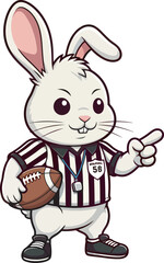 bunny with a smile vector