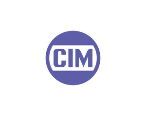 CIM logo design vector template. CIM