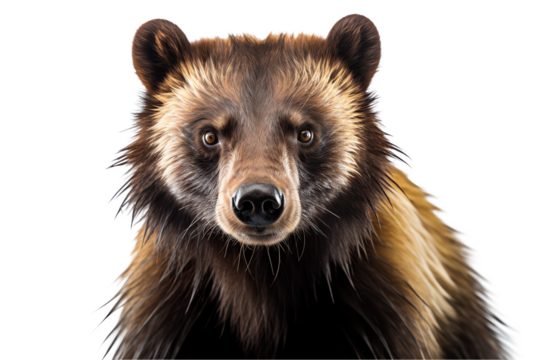 a close up of a bear