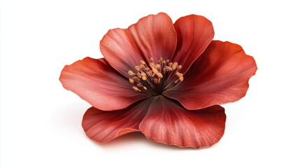 Stunning Red Flower with Intricate Petals