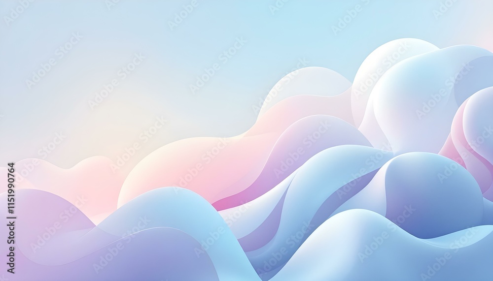 Poster grainy gradient background blue purple white abstract wave backdrop light banner pastel color gradie