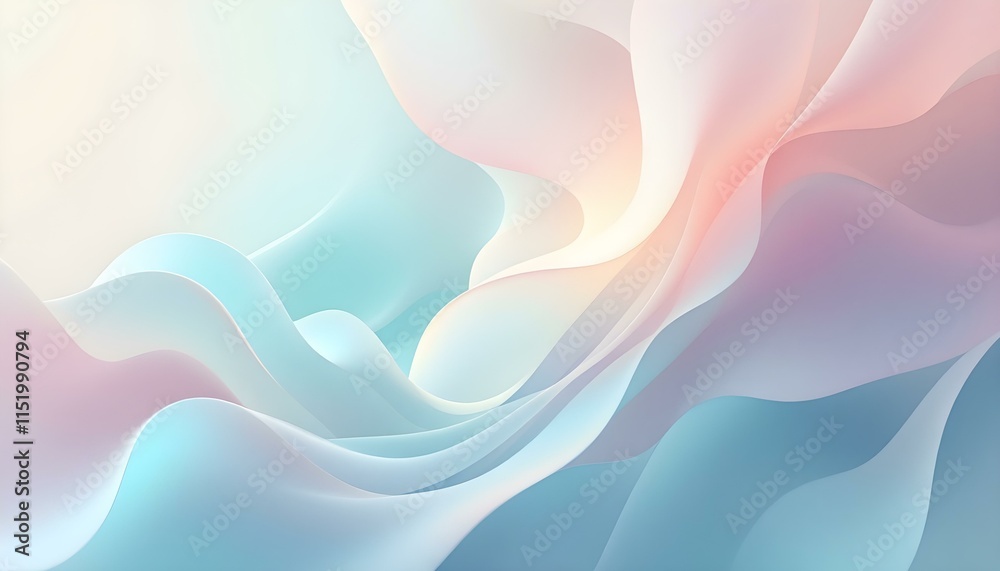 Aufkleber grainy gradient background blue purple white abstract wave backdrop light banner pastel color gradie