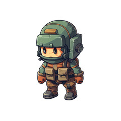 cartoon character wearing a helmet