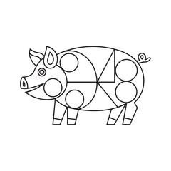 Pig Coloring Page for Kids