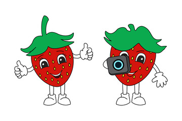 Strawberry photographer