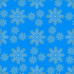 seamless pattern with snowflakes