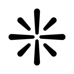 Star lightning decorative shine element