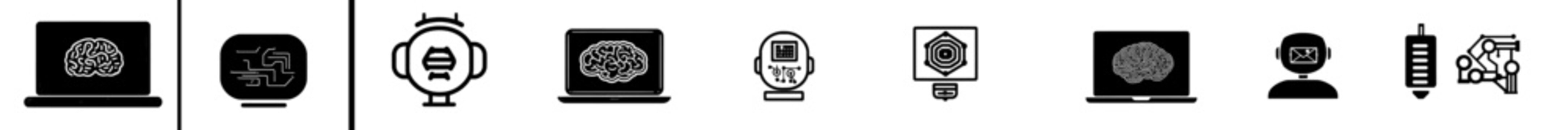Contemporary icon or logo associated with machine learning, stock, and data science. Ideal for website or app UI, logo design, and illustration.